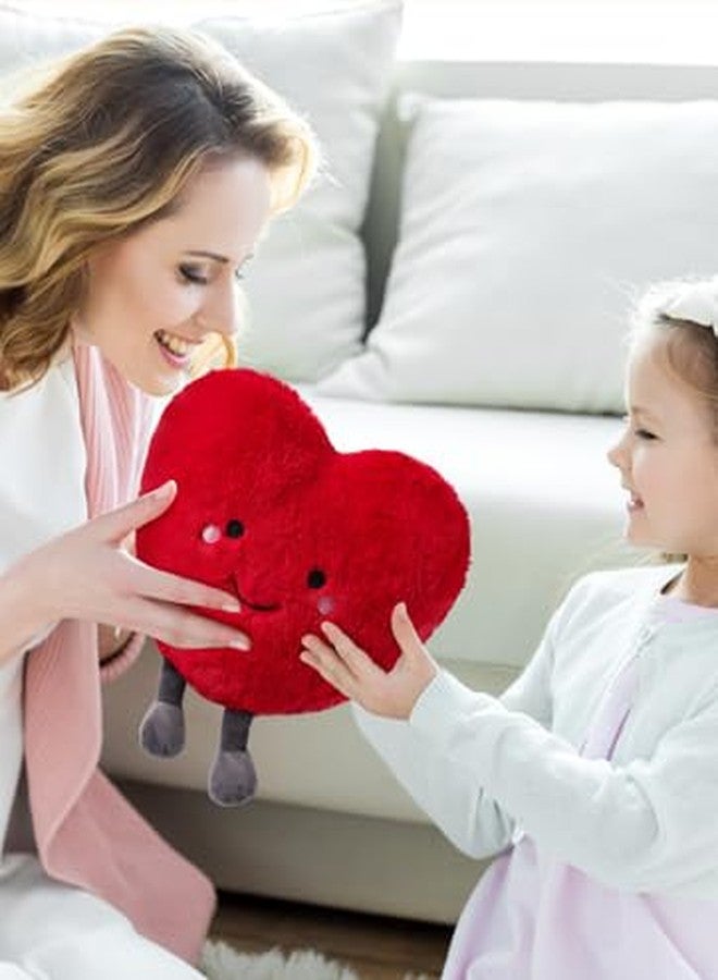 ZEXSAZONE Red Love Heart Plush Soft Toy - 28 cm Cute Stuffed Cushion | Huggable Romantic Pillow for Kids, Girls, Girlfriend & Wife | Valentine, Birthday - Image 4